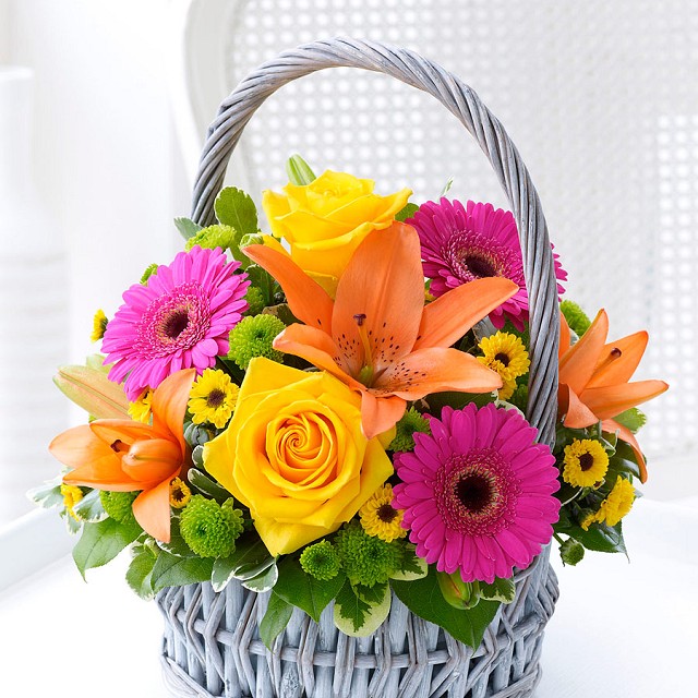 Foto Cesta de Flores Exóticas