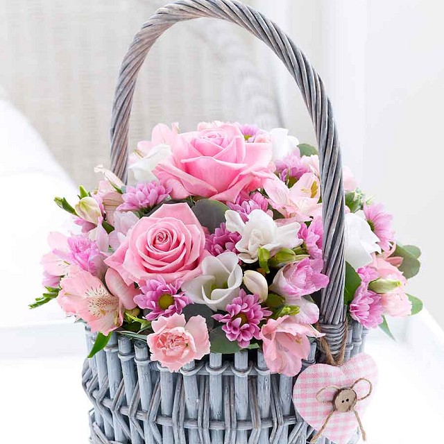 Foto Cesta de Flores Nacimiento