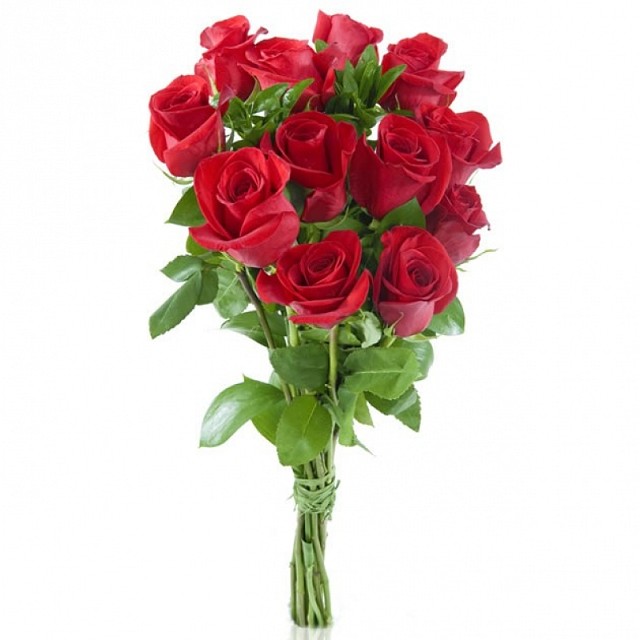 Foto Ramo 12 Rosas Rojas